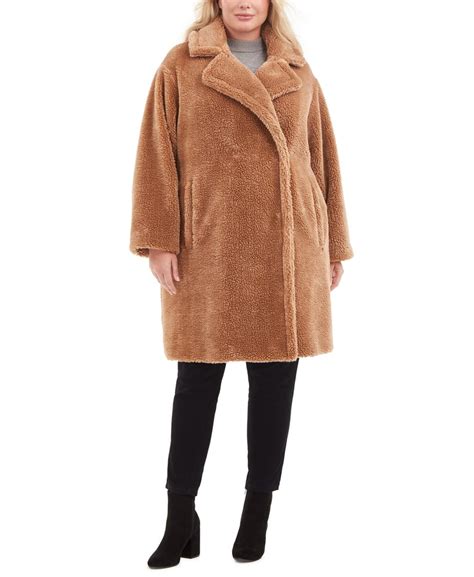 michael michael kors jacke schwarz teddyfutter|Faux Fur Teddy Coat .